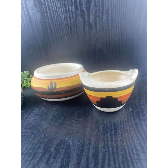 ebee Other - 2 Pieces of EBEE Collection Southwestern Pottery Decor Bowls Planter Native Amer